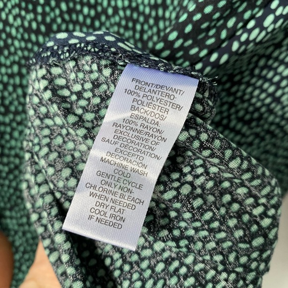 LOFT M mixed material polka dot blouse - Picture 4 of 4